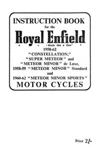 1958-1962 Royal Enfield Twins instruction book