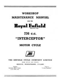 Royal Enfield 736cc Interceptor workshop manual