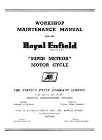 Royal Enfield Super Meteor workshop manual