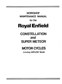 Royal Enfield Constellation & Super Meteor workshop manual