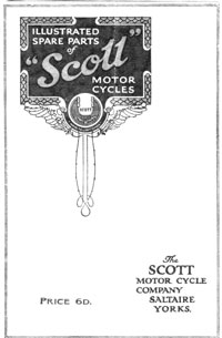 1938 Scott all models parts book