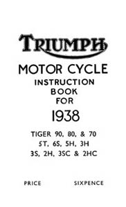 1938 Triumph All models instruction book