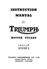 1947-1948 Triumph Alll models Instruction book