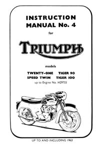 1957 to 1963 Triumph Unit 350-500cc workshop Manual