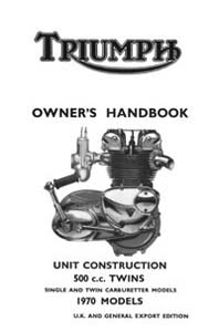 1970 Triumph unit 500cc UK Handbook