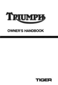 1980 Triumph 750cc Tiger USA-UK Handbook