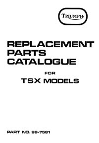 1982 Triumph 750cc TSX parts book