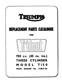 1968 Triumph Trident parts book