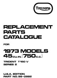 1973 Triumph Trident parts book (late)