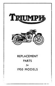 1950 Triumph All models parts catalogue