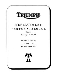 1964 Triumph unit 650cc parts book No.2