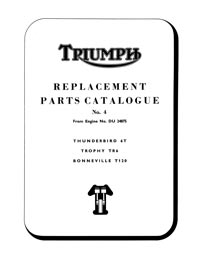 1966 Triumph unit 650cc parts book No.4