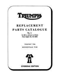 1968 Triumph unit 650cc USA parts book No.6