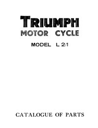 1935 Triumph L 2/1 parts book 