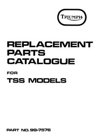 1982 Triumph unit 750cc TSS parts book