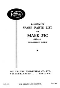 Villiers Mark 25C parts list